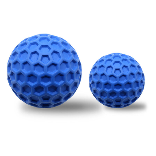 FVO - Dog Toy, Squeaky Dog Toy Ball, Dog Chew Ball, Indestructible Outdoor Dog Toy Floating Water, Hard Rubber Ball, Small Medium Large Dogs, ø 8cm