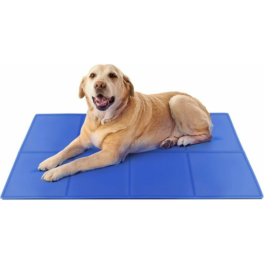 Naxunnn - Dog Cooling Mat, Waterproof, Durable Upgrade Oxford Cloth+PVC, Blue,120 * 75cm,Automatic Cooling Mat,Non-Toxic