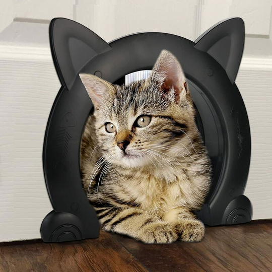 Interior cat door, cat door, cat flap for cats up to 10 kg, cat tunnel for bedroom door