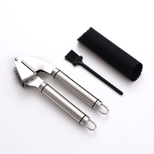 Garlic Press, Stainless Steel Mincing & Crushing Tool for Nuts & Seeds and Ginger press - Professional Grade, Easy Clean, Dishwasher Safe