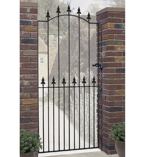 Pinkley Spear Top Tall Metal Garden Gate