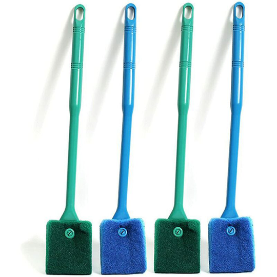 Soekavia - Aquarium sponge cleaner Aquarium sponge with handle Aquarium glass cleaner Aquarium sponge cleaner Aquarium sponge cleaning brush Aquarium