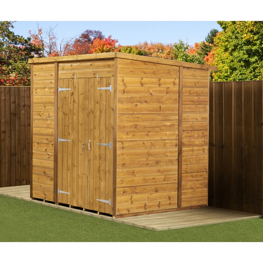 6 ft. W x 6 ft. D Solid Wood Garden Shed