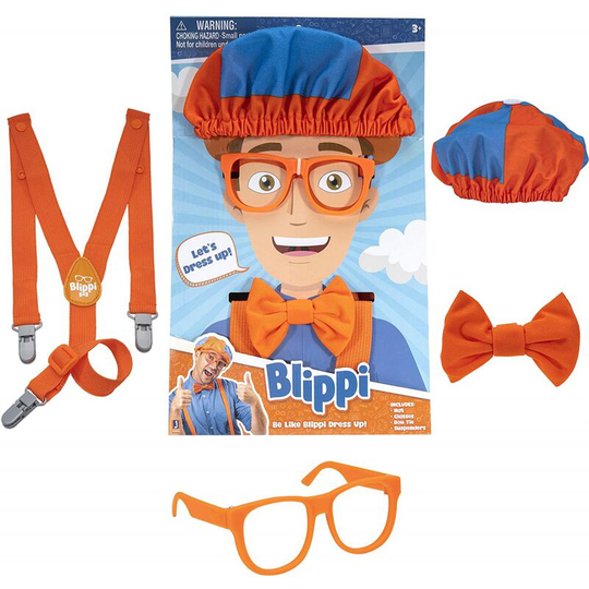 Thsinde - Costume Roleplay Accessories, Perfect for Dress Up and Play Time - Includes Iconic Orange Bow Tie, Suspenders, Hats and Glasses, for Young