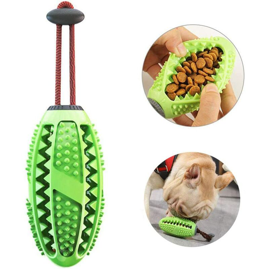 Toothbrush stick, ball treat dispenser for dogs Puppy dental care, brushes and chew toys, non-toxic