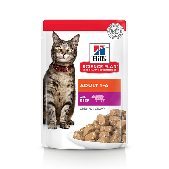 Hill's Science Plan Adult Pouches - Beef (12 x 85g)