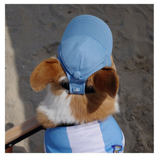 Pets go out for sun protection and temperature reduction, take photos, Keji sunshade hat, outdoor adjustable dog fighting hat, 30-33.5cm