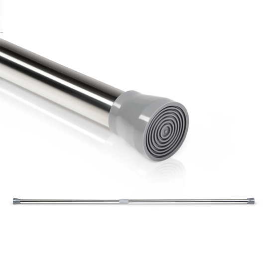S Telescopic 70cm Straight Fixed Shower Curtain Rail