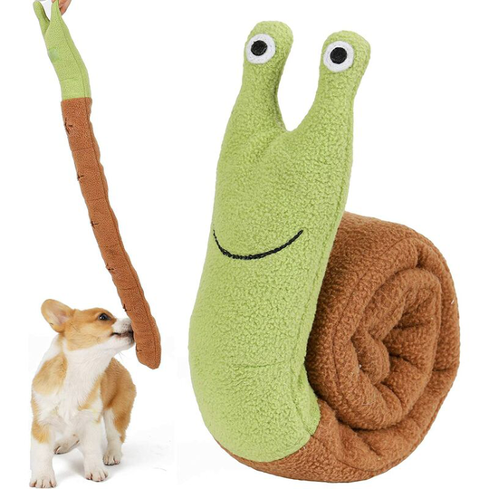 Snuff Mat for Pets, Nose Snuff Feeding Mat, Slow Feeding Training, Durable and Machine Washable Mat for Dogs (Snail Shape)