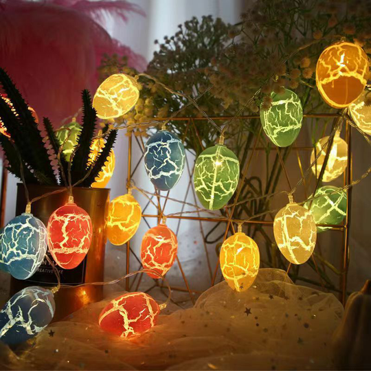 Easter Decoration Indoor String Lights, 3m 20 led Egg String Lights Battery Operated Easter Egg Outdoor Light for Spring Flower Rabbit Wedding Party