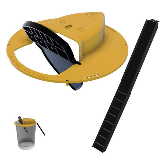 Sun Flowergb - Flip n Slide Bucket Lid Mouse Trap - Fits 5 Gallon Bucket - Human or Deadly - - Trap Door Style - - Multi Grip - Auto Reset - - Indoor