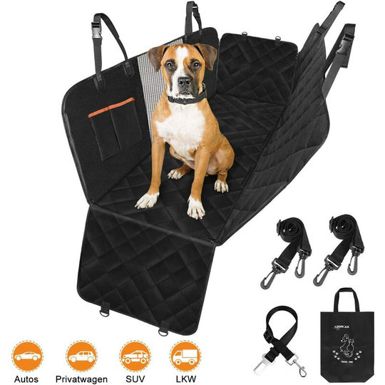 Hiasdfls - Dog Car Seat Cover, Anti-Slip Waterproof Universal Backseat Cover Seat Protector with Viewing Window Seat Belt for Car and suv