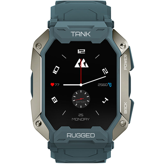 Kospet - tank M1 pro Outdoor Sports Rugged Smartwatch 1.72'' 280*320px Full-touch Screen Tough Body bt Call/Music 5ATM&IP69K Waterproof 24H Heart