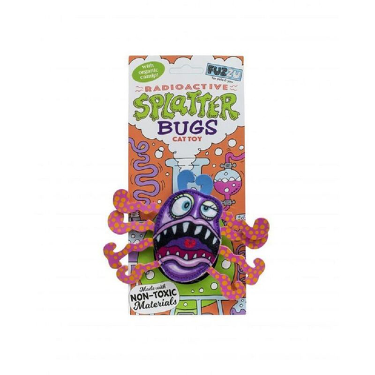 Splatterbugs Frazz Cat Toy (13 x 9cm) (Multicoloured) - Multicoloured - Fuzzu