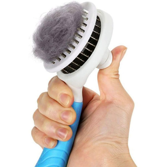 Cat Grooming Brush, Self Cleaning Slicker Brushes for Dogs Cats Pet Grooming Brush Tool Gently Removes Loose Undercoat, Mats Tangled Hair Slicker