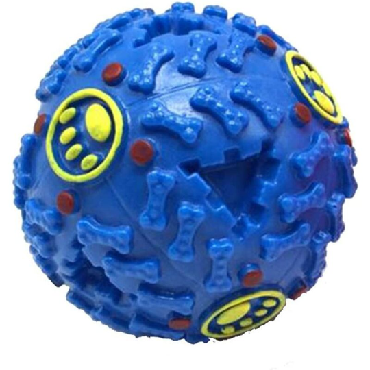 Bearsu - Dog Distributing Toy iq Rubber Ball with Squeaker Dog Chew Toy Dog Puzzle Toys Best for Puppies and Small Medium Dogs Increase iq and Mental