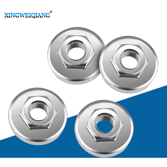 100 type silver angle grinder pressure plate modified splint pressure plate cover hexagonal nut accessories grinding tool silver 100 type angle
