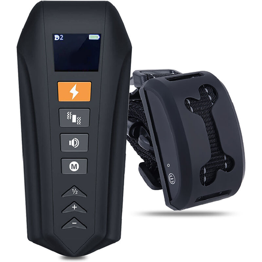 Lifcausal - Waterproof Dog Training Collar Rechargeable Dog Shock Collar with Vibration Mode Beep Mode and Static Mode 984ft Remote Adjustable for
