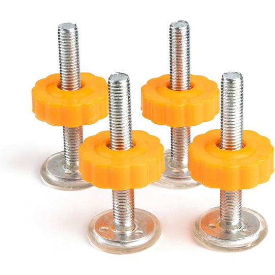 Betterlifegb - 4 Packs Pressure Mounted Baby Gates Threaded Spindle Rods, Walk Thru Gates Accessory M10 x 10MM Screw Bolts Kit for Baby Gates Stair