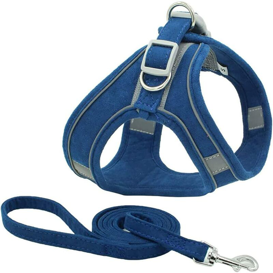 Dog Harness Leash Set Dog Chest Strap Adjustable Reflective Dog Harness Handle for Small Medium Cat Dog