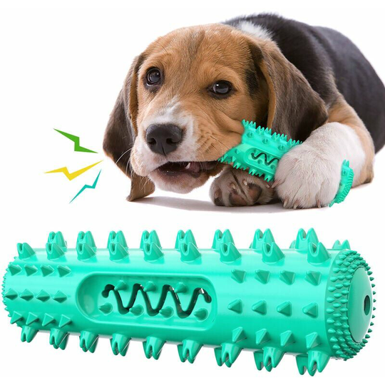 Echoo - Indestructible Dog Toy/Snack Dispenser Toy/Dog Chew Toy Set/Dog Tooth Cleaning Ball/Interactive Toy/Durable Natural Rubber Squeaker