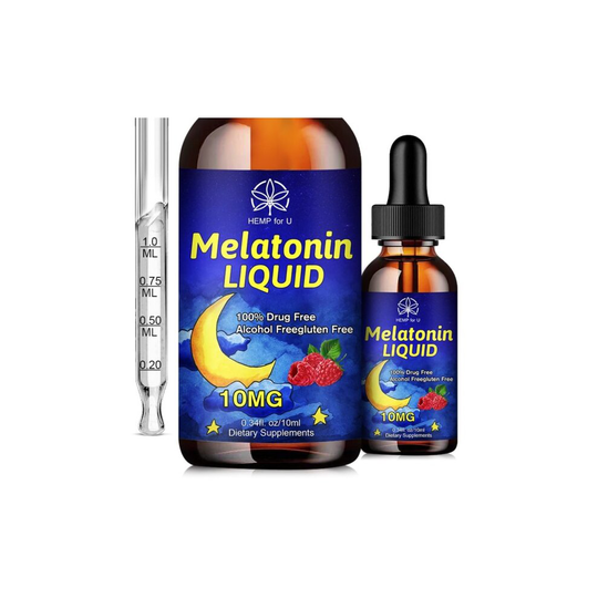 10Mg Melatonin Liquid SleepingTablet Drops Help Sleep Vitamins