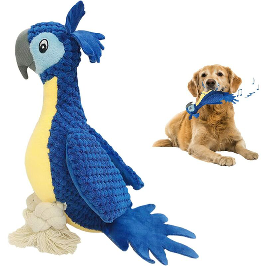FVO - Plush Dog Toy for Puppy and Medium Large Dogs,Squeaky Dog Toy,Dog Chew Toys,Puppy Teeth Toy,Safe Durable,Soft Dog Comforter,Almost