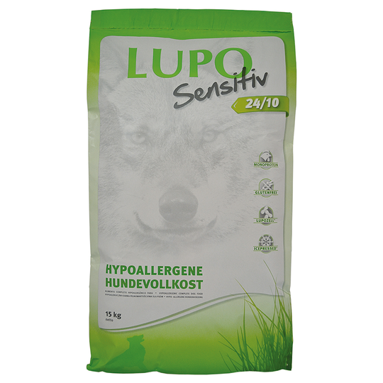 Lupo Sensitive 24/10 Dog Food - Economy Pack: 2 x 15kg