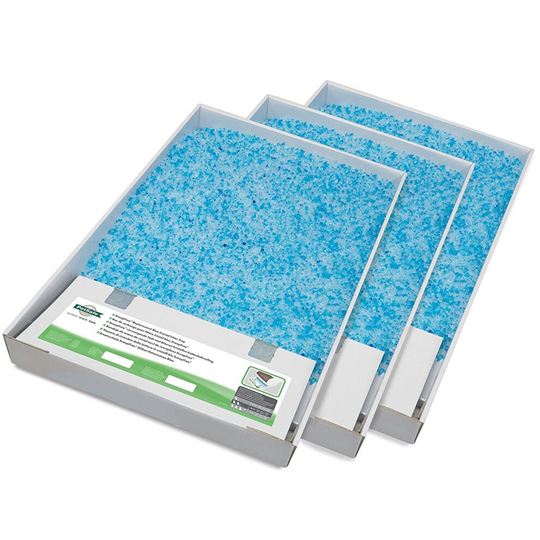 3 PetSafe ScoopFree Replacement Crystal Litter Tray Refill Blue Crystal No Smell