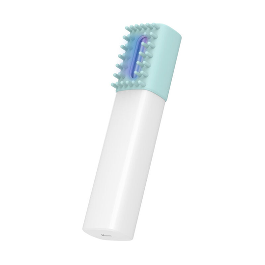 Pet Deodorant Brush for Dogs and Cats, Electric Ozone Generator Massage Comb for Rabbit Puppy Cat Small Animals and Pet Disinfection blue