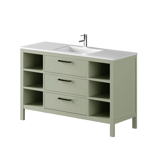Amazonia Solid Pine 1200mm Free-standing Single Vanity