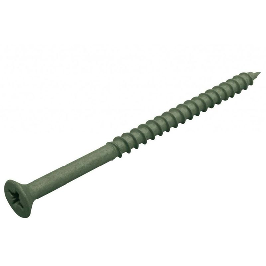 Treated Decking Screws (Tub Of 200) (200 x 4.5 x 55mm) (Green) - Green - Picardy