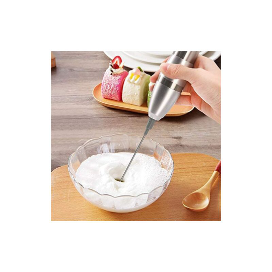 Milk Frother Handheld, Original Foam Maker for Lattes, Automatic Whisk Drink Mixer for Coffee, Mini Electric Foamer Cappuccino, Macchiato, Hot