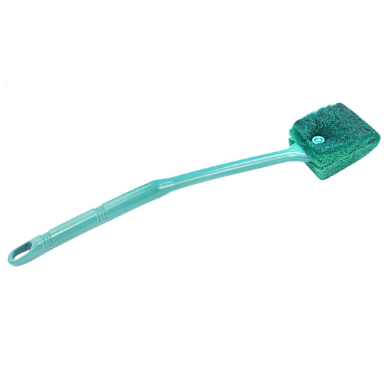 Benobby Kids - Fish Tank Cleaning Brush Long Handle Brush Double Sided Cotton Brush Fish Tank Wipe Turtle Fish Tank Cleaning Utensils Green (Get