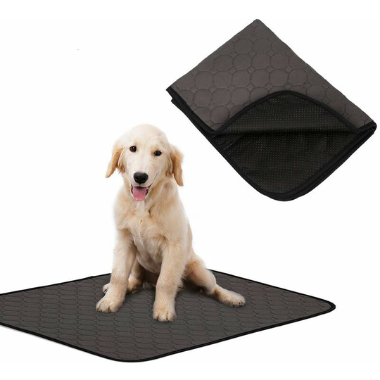 Machine Washable Pet Pee Mat - Use in Car/Crate/Bed/Couch - Non-Slip Puppy Training Mat Dog Bed Mat - 100cm x 67cm