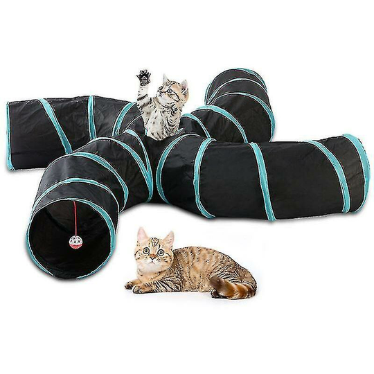 Deckon - Collapsible Cat Tunnel Tube Puppy Kitten Rabbit Play Toy