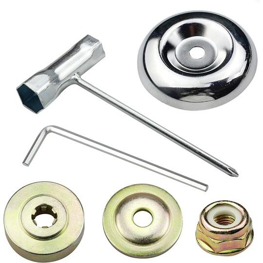 6 Pieces Universal Brushcutter Head Nut Kit Blade Box Nut Fastener Kit, For Lawn Mower Brush Cutter