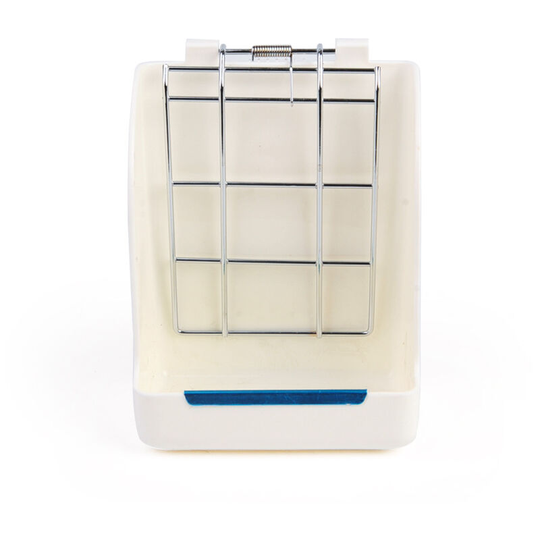 Heguyey - Bunny Hay Feeder Small Animal Feeder Suitable for Chinchilla/Guinea Pig/Rabbit/Hamster Metal & Plastic Mesh - Small Animal Bowls