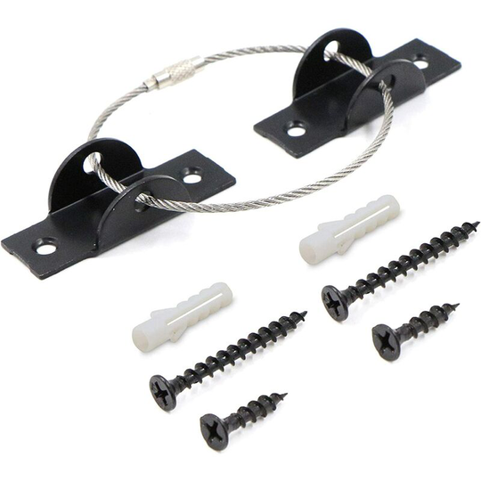 Litzee - Anti-tilt furniture straps 6 sets of childproof stainless steel furniture straps for child safety and puppy protection.