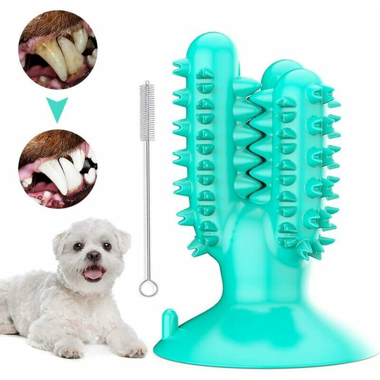 Bearsu - Dog Toothbrush, Dog Chew Toy, Interactive Chew Toy, The Natural Rubber Of Dog Toothbrush Can Clean Teeth, Prevent Oral Disease