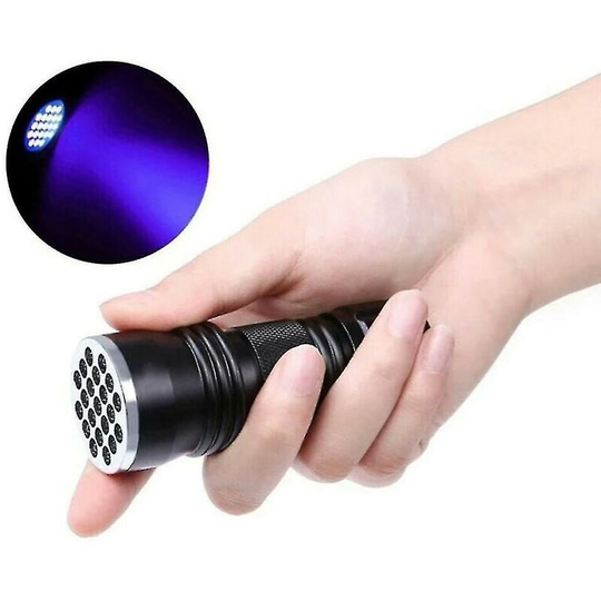 Deckon - Led Uv Black Light Flashlight - Uv Black Light Flashlight - Ultraviolet Lamp With 21x Leds - Energy Efficiency Class: a - High Illumination