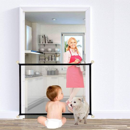Dog Gates , Portable Dog Netting Safety Gates, Foldable Stair Gates Keeping Your Pet Safe with Nails