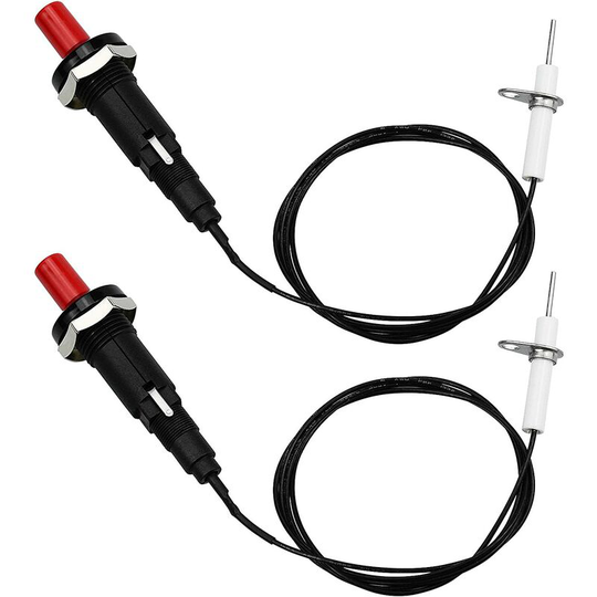 Piezo Igniter with Cable -BR-Vie Universal Thermocouple Gas Piezo Igniter Kit 1 of 2 Piezo Igniter Kit, 2 pcs