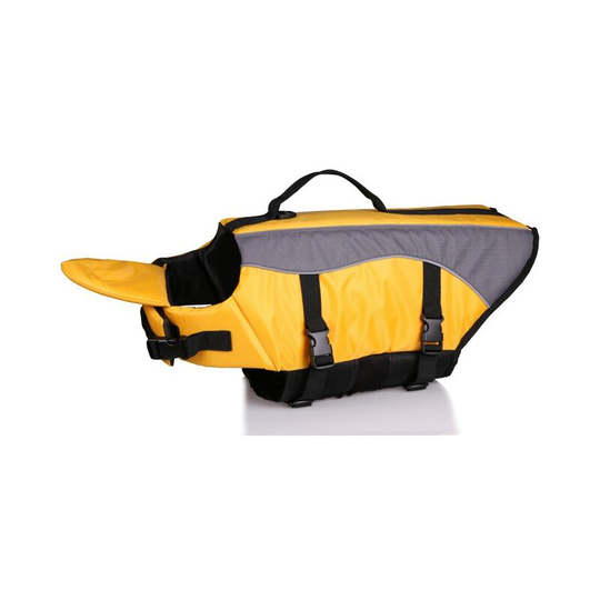 Life Jackets Color Pet Life Jacket Adjustable Size Dog Lifesaver Safety Reflective Vest for Swimming Surfing Boating Hunting(Yellow-S)