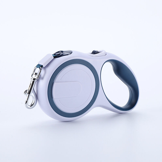 Dog leash, retractable pet leash, tangle free l 5m Dark blue - Muff