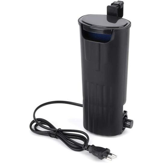 Aquarium Filter, Turtle Tank Waterfall Low Water Level Filter Ultra Quiet Fish Tank Filter Power Filter for Aquarium, Aquarium