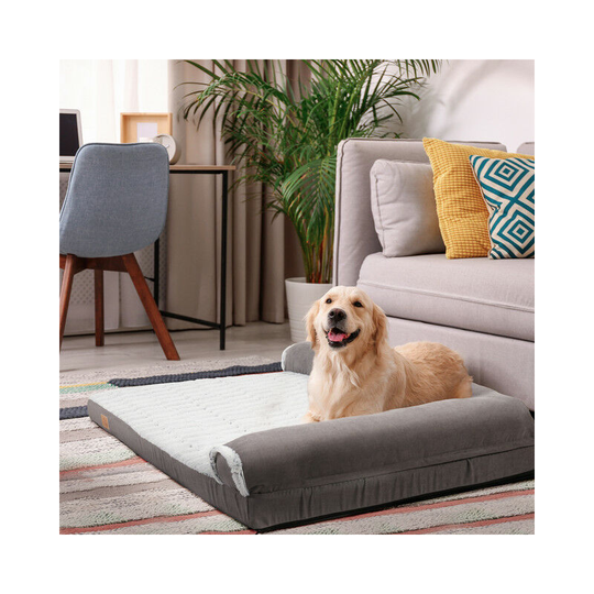Orthopedic Dog Bed Pet Bed Mattress with Removable Washable Cover Thick Crate Foam Sofa Beds, xxl 53.1 x 39.3 x 11 inch