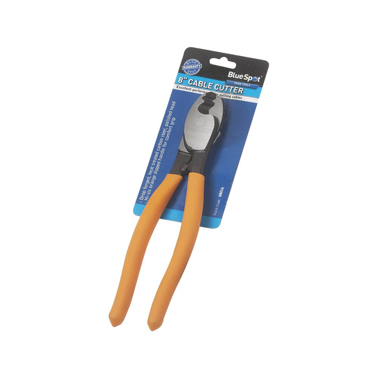 8" Cable Cutter With High Vis Handles - cable cutters 8in 200mm tools bluespot bs08016