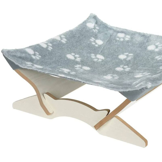 Cat Bed with mdf Base 43x43x17 Pets Collection Grey