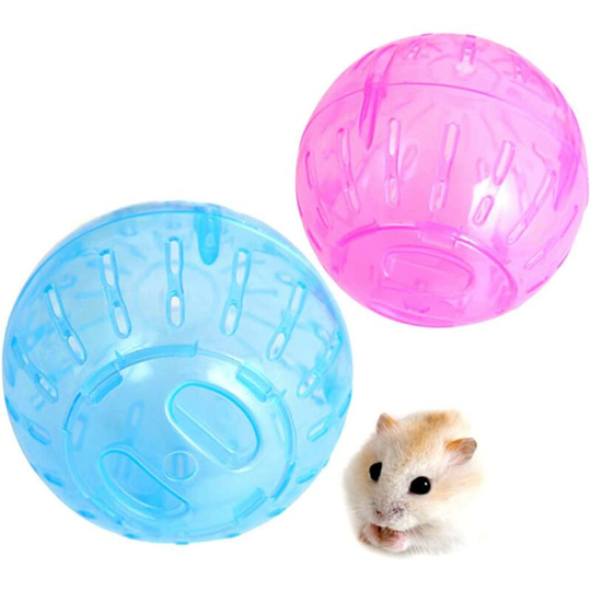 Perle Rare - Hamster Ball, 2Pcs12cm Plastic Hamster Fitness Ball Portable Transparent Hamster Mini Ball New Healthy Exercise Safe Running Ball Small